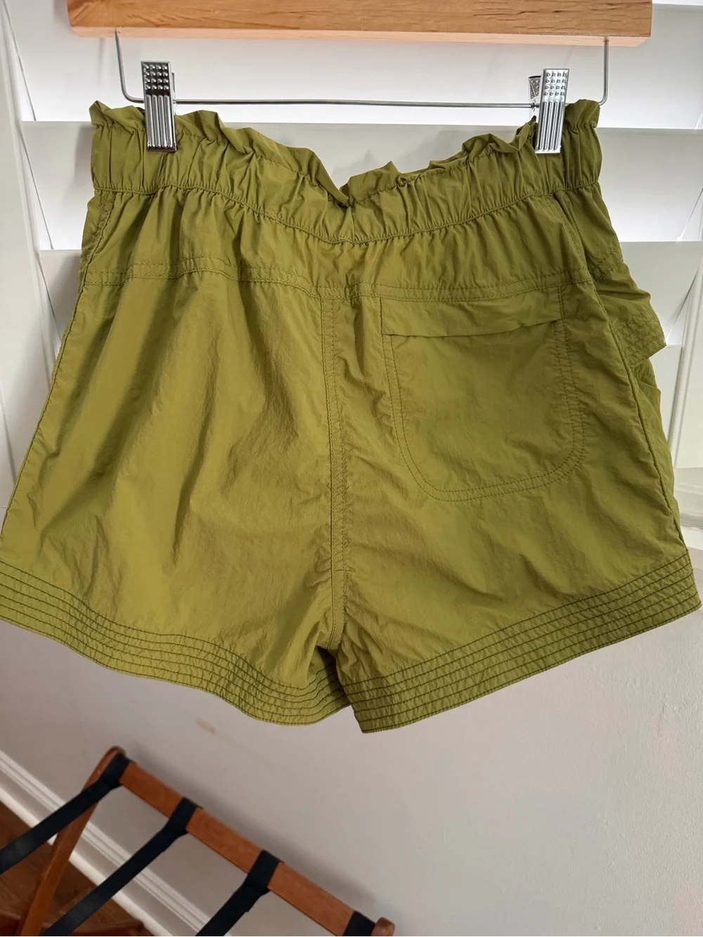 Free People Olive Utility Drawstring Skort